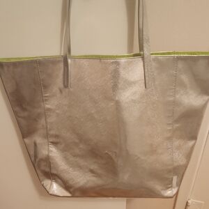 3 Clinique Bags Silver Tote Bag